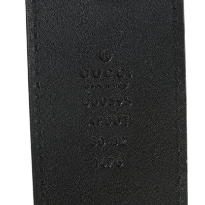 Gucci Calfskin Double G 40mm Belt 80 32 Black 3 of 4
