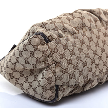 Gucci Monogram Large D Gold Hobo Dark Brown 6 of 12