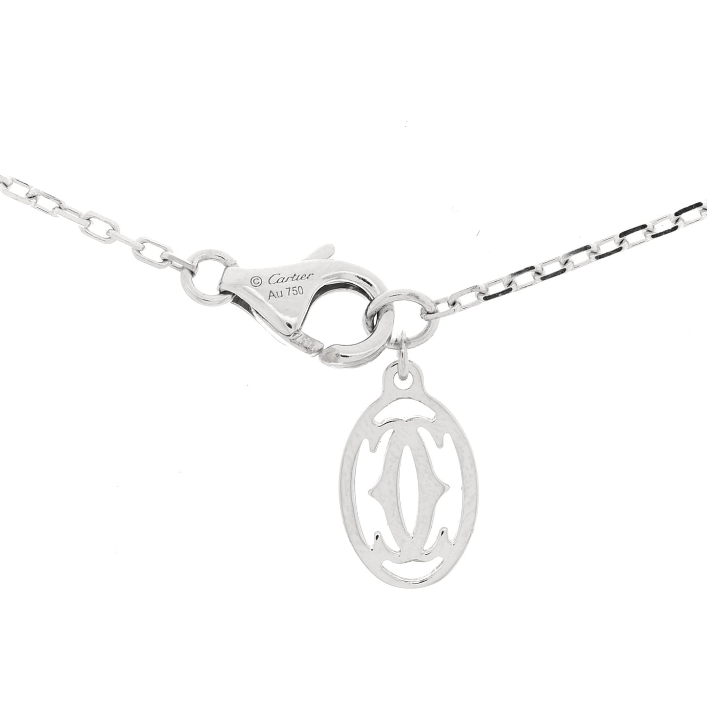 18K White Gold Diamond SM D'Amour Pendant Necklace