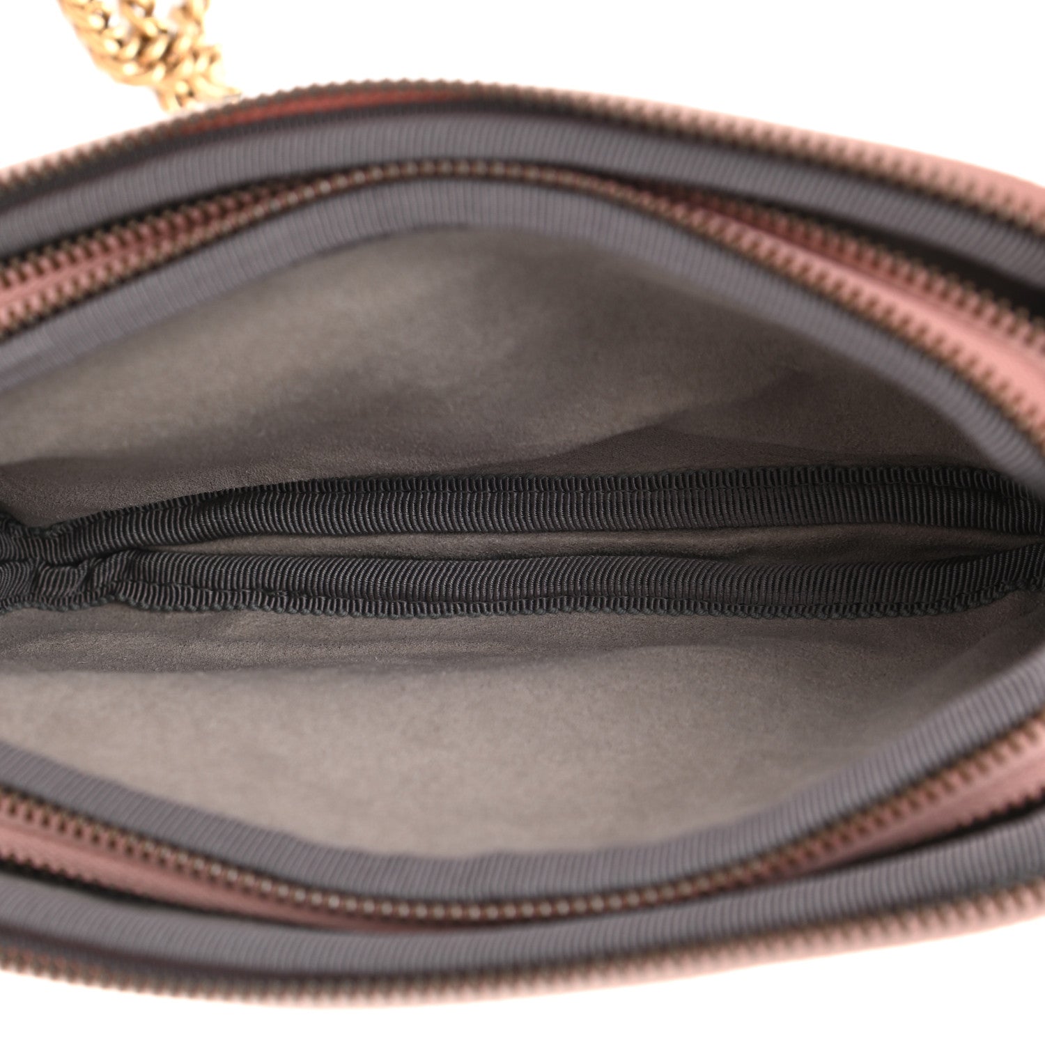 Gucci Calfskin Matelasse Mini GG Marmont Chain Crossbody Bag Perfect Pink 5 of 13
