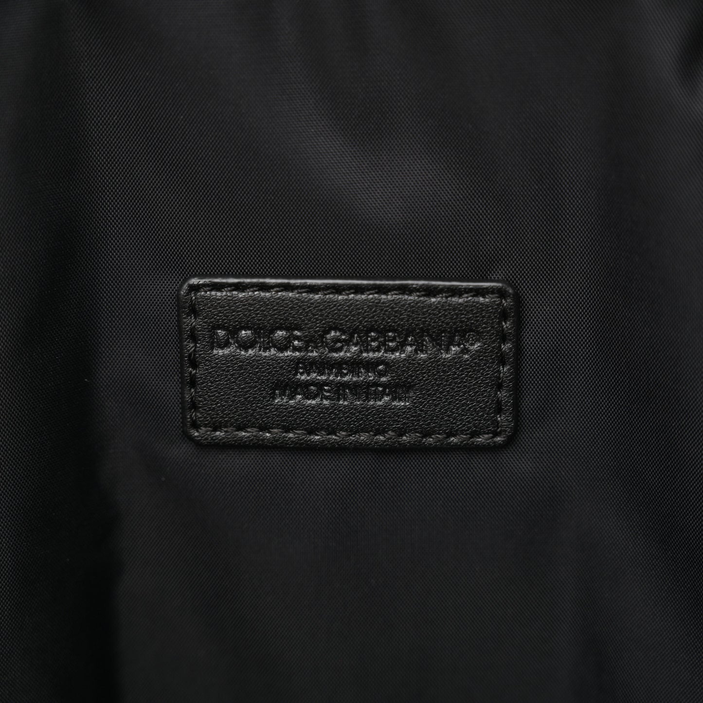 Nylon Logo Childrens Backpack Black