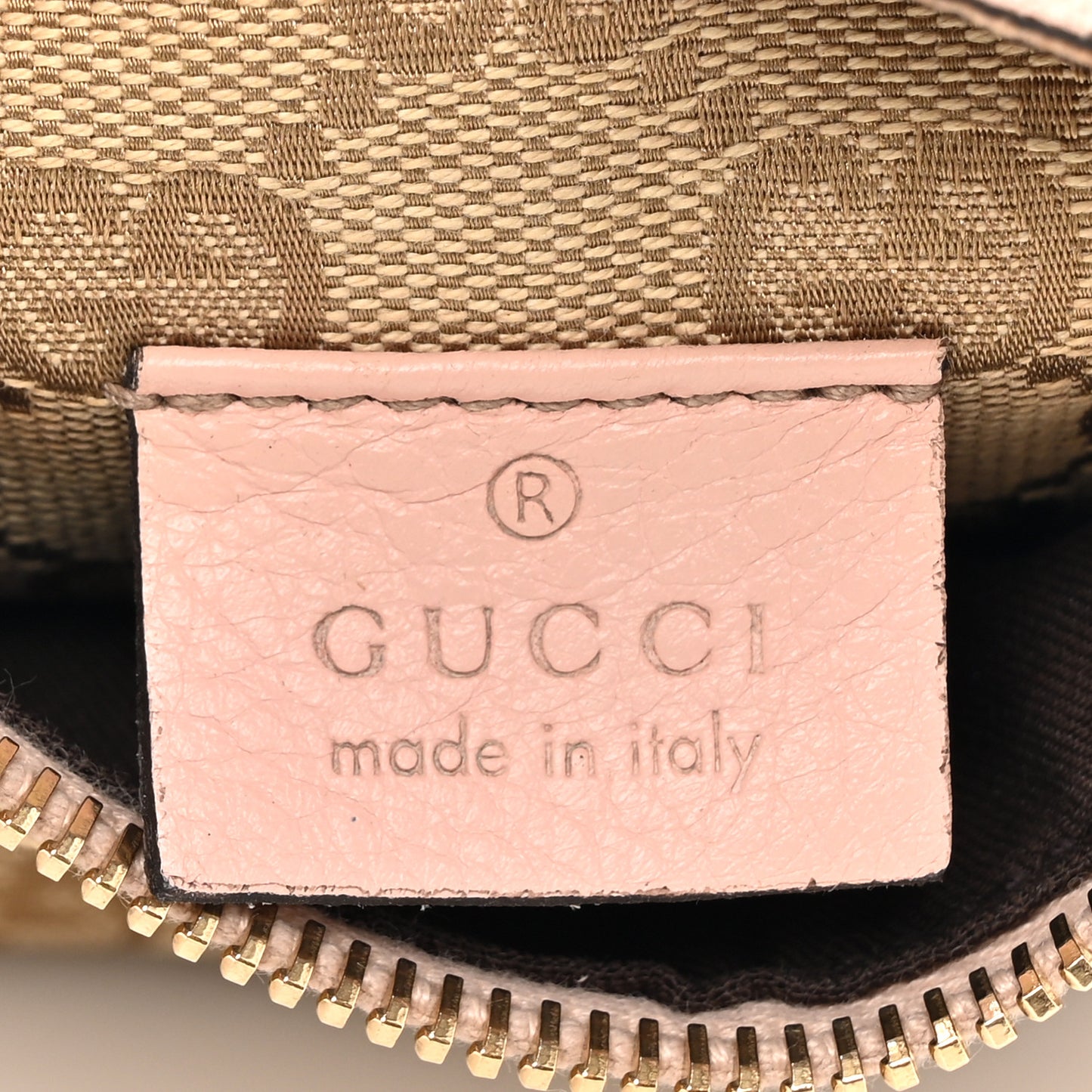 GG Monogram Web Double Pocket Belt Bag Pink