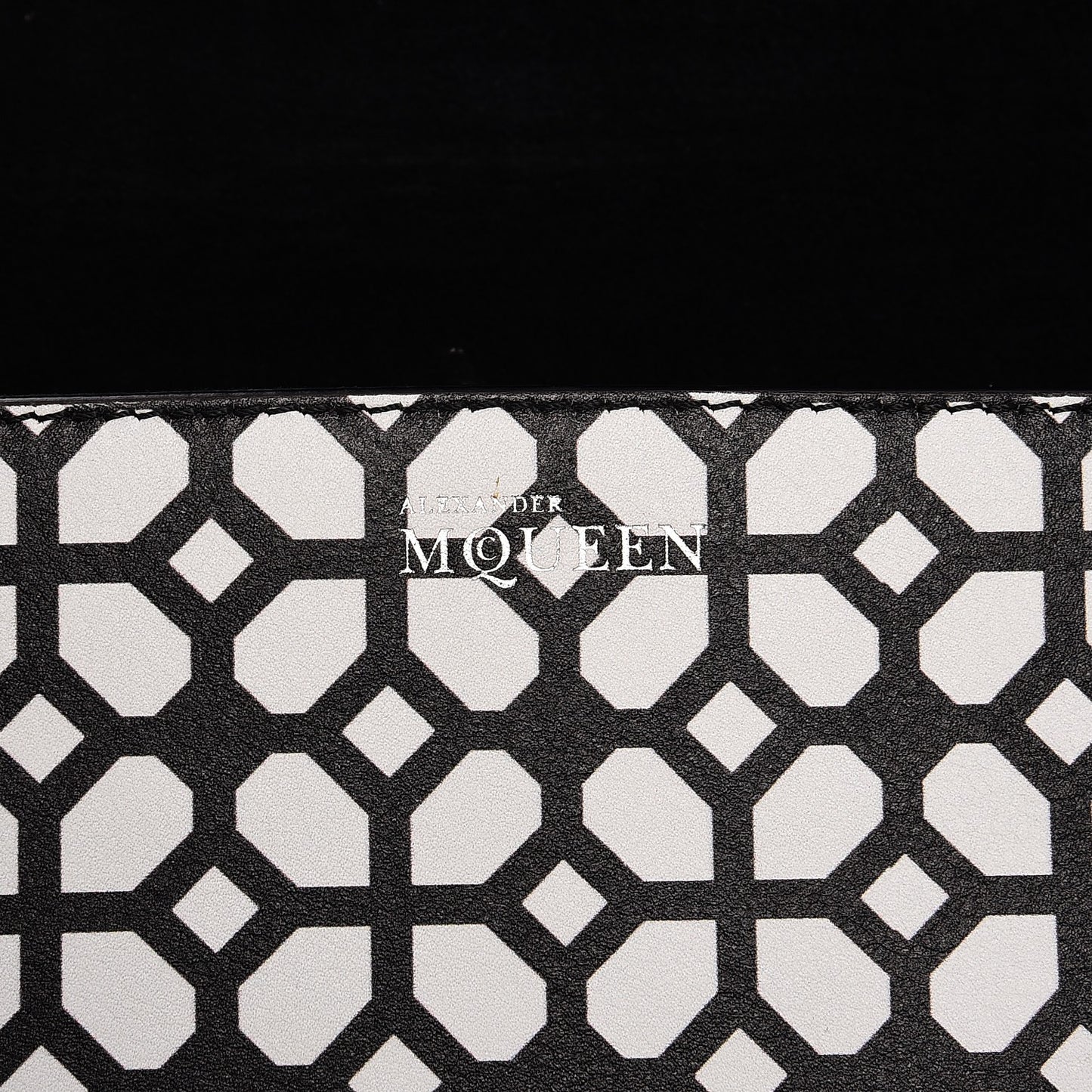 Calfskin Heroine Chain Satchel Ivory Black