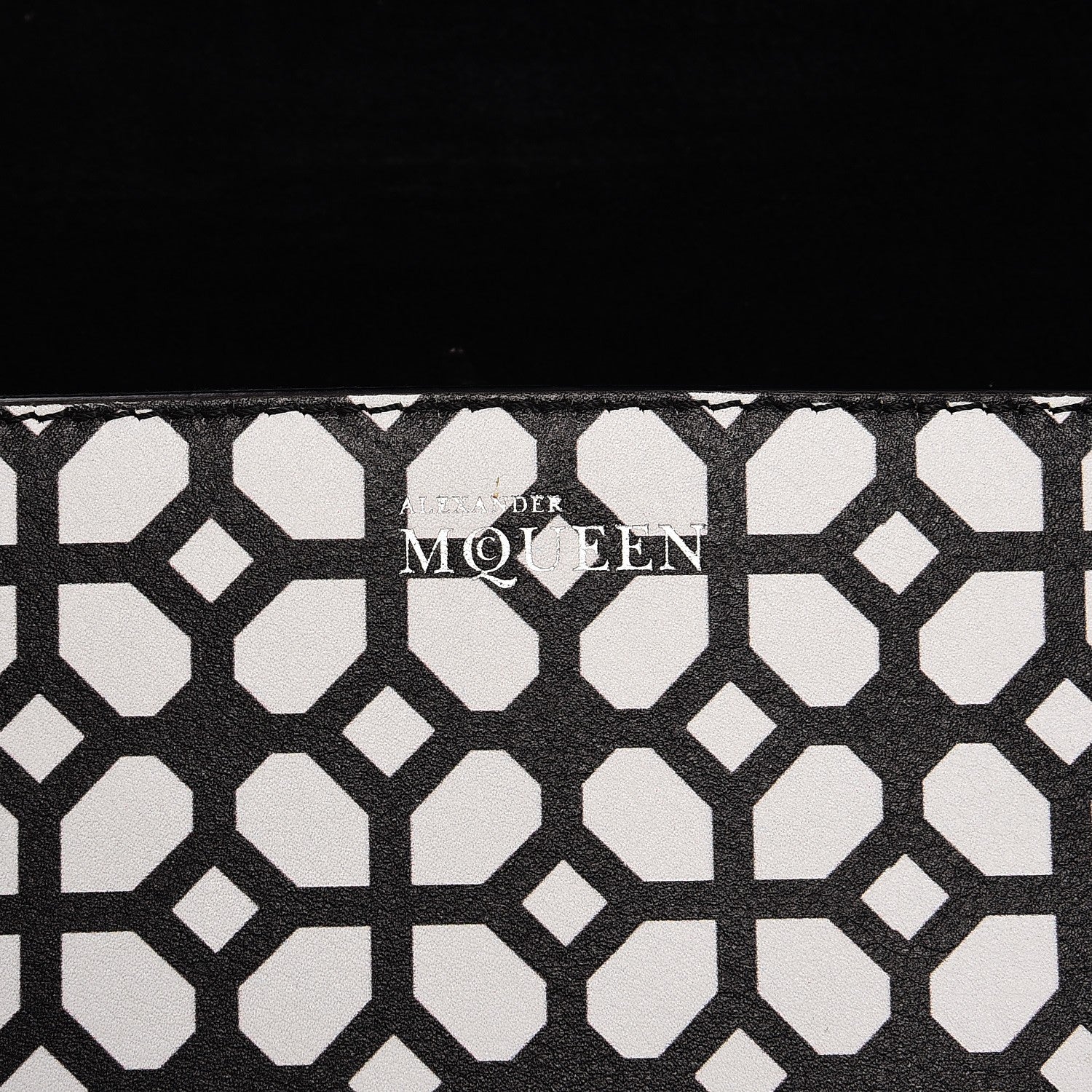 Alexander McQueen Calfskin Heroine Chain Satchel Ivory Black 8 of 16