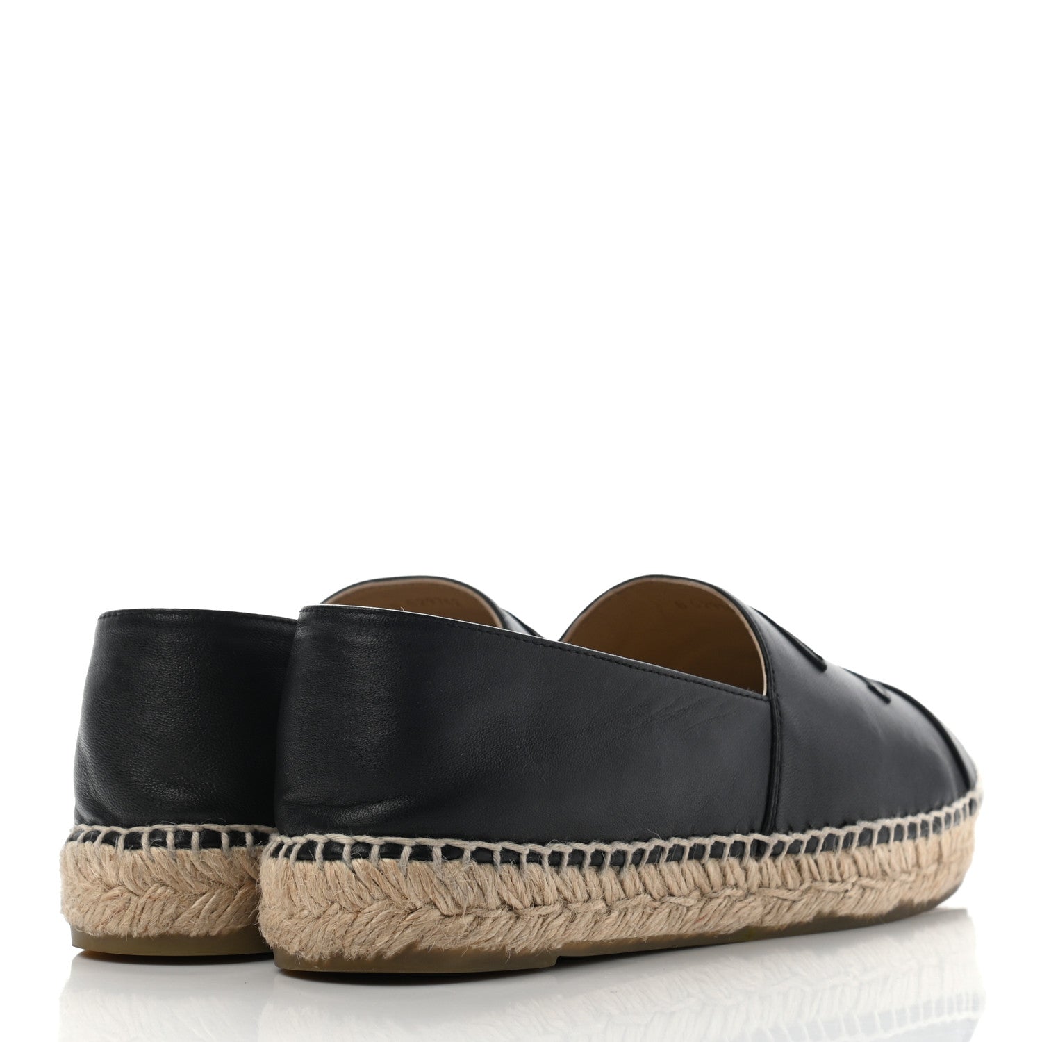 Chanel Lambskin CC Espadrilles 38 Black 4 of 15