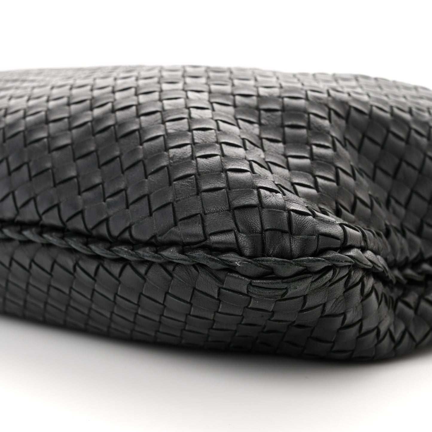 Nappa Intrecciato Large Veneta Hobo Black