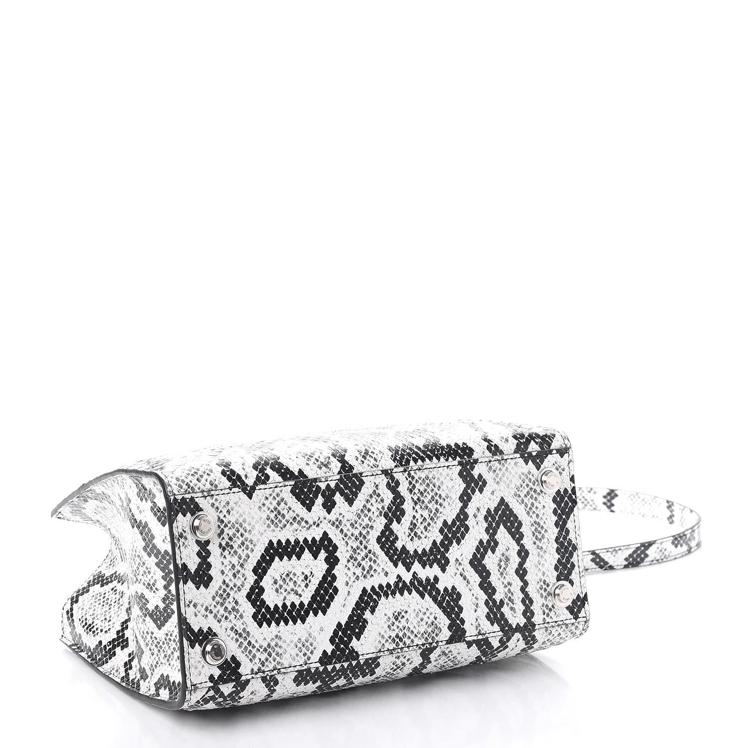 Louis Vuitton Python City Steamer PM Black White 5 of 11