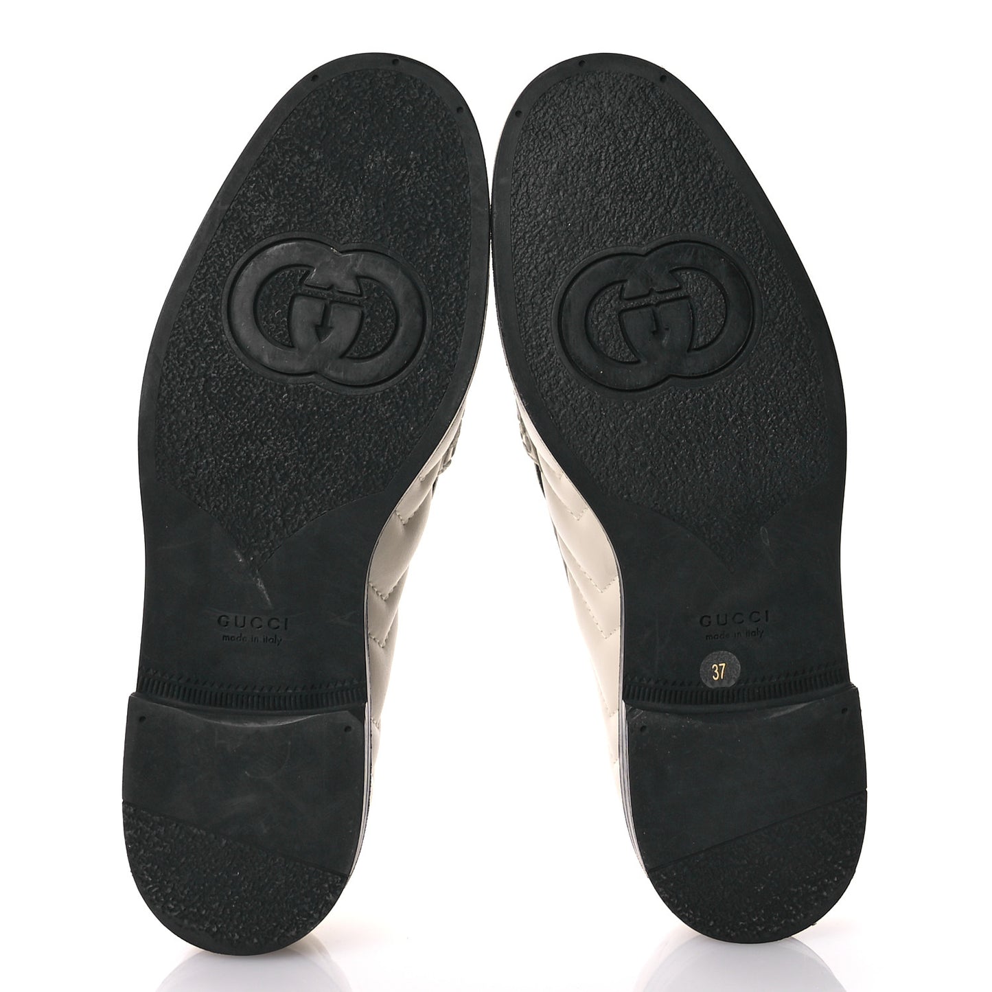 Nappa Matelasse Double G Marmont Loafers 37 Cream