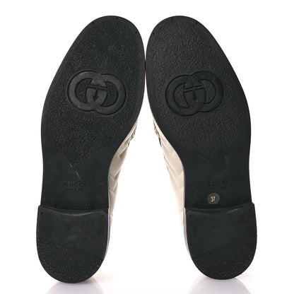 Gucci Nappa Matelasse Double G Marmont Loafers 37 Cream 6 of 8