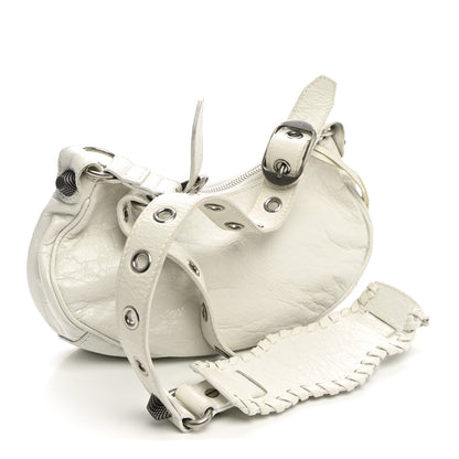 Balenciaga Agneau Arena Le Cagole Shoulder Bag XS Optic White 3 of 10