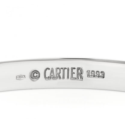 Cartier 18K White Gold LOVE Bracelet 16 4 of 4