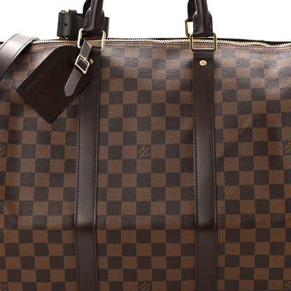 Louis Vuitton Damier Ebene Keepall Bandouliere 55 7 of 9