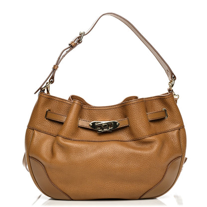 Burberry Grainy Calfskin Willenmore Hobo Camel 1 of 8