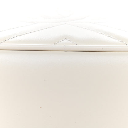 Gucci Calfskin Matelasse Small GG Marmont Chain Shoulder Bag White 8 of 10