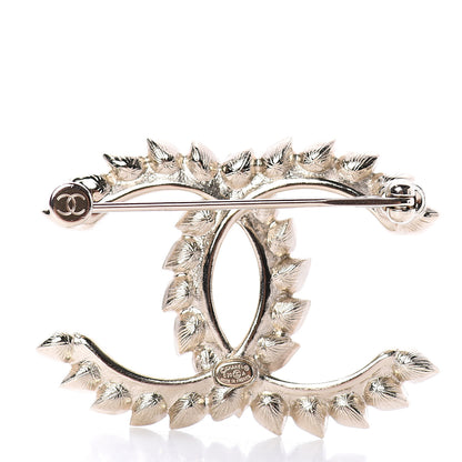 Chanel Metal Strass Crystal Dazzling Wheat CC Brooch Gold Black 2 of 4