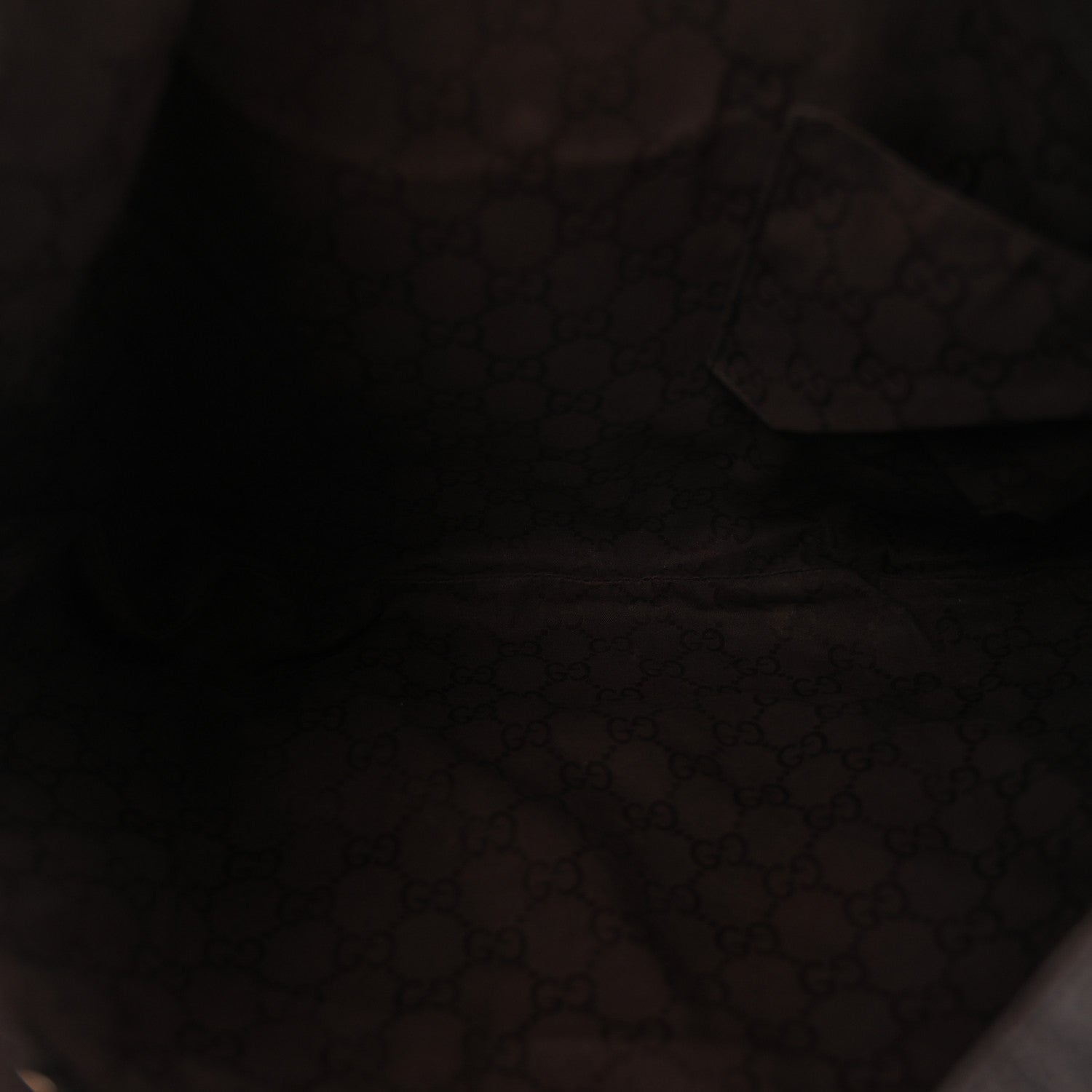 Gucci Canvas Britt Tote Dark Brown 5 of 11