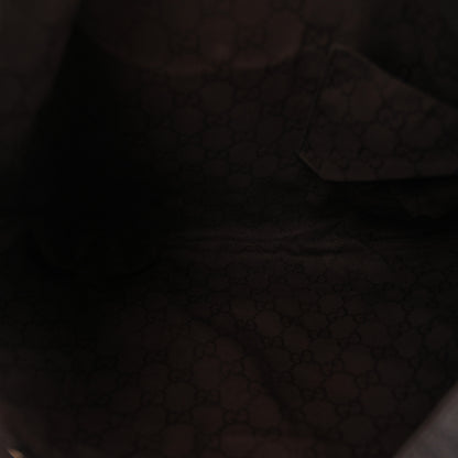 Gucci Canvas Britt Tote Dark Brown 5 of 11