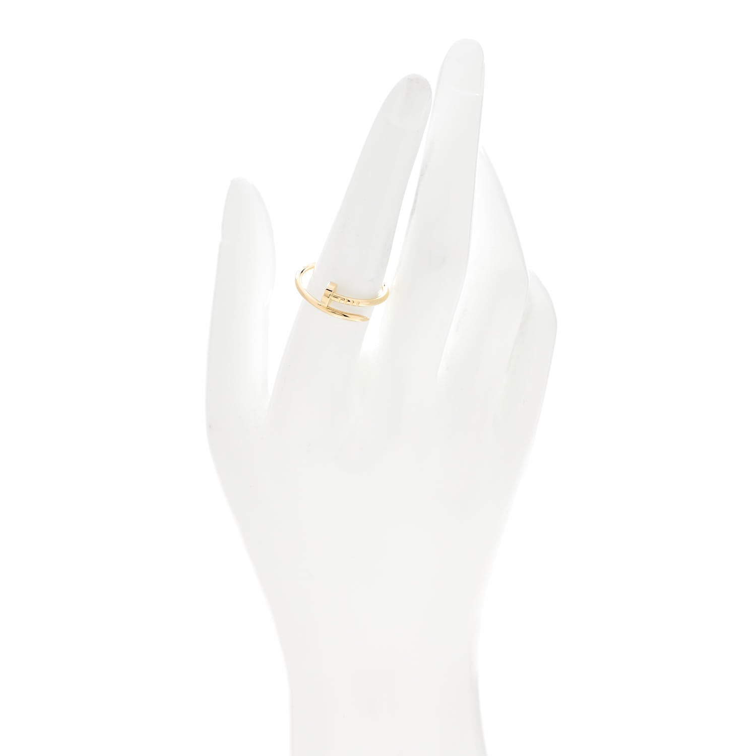 Cartier 18K Yellow Gold Small Juste Un Clou Ring 56 7.5 2 of 5