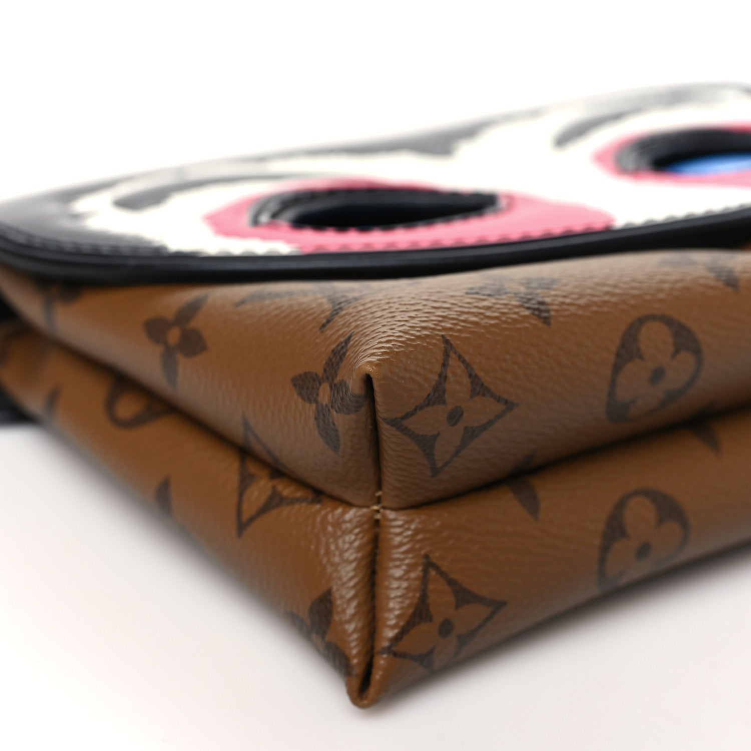 Louis Vuitton Reverse Monogram Kabuki Pochette Black 8 of 10