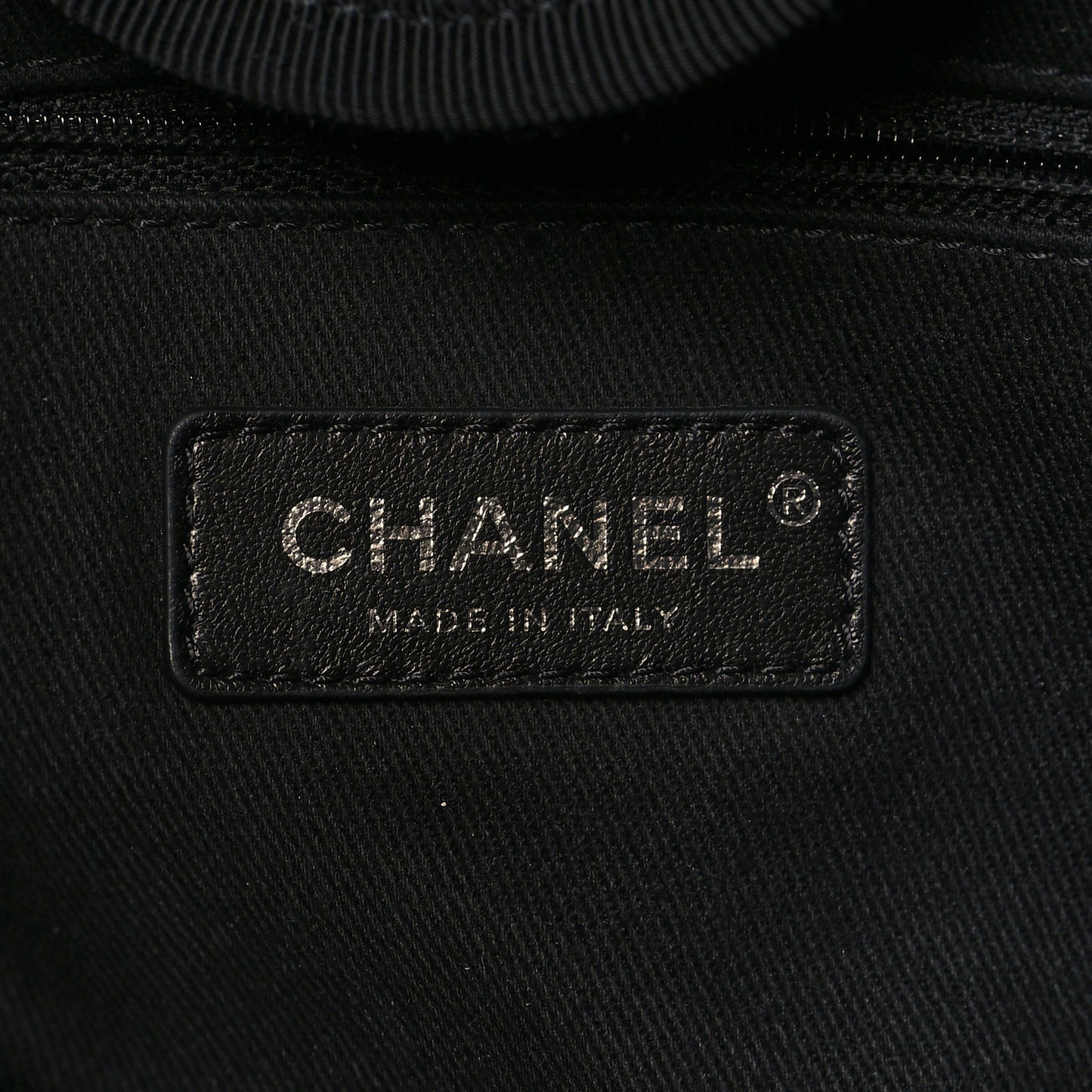 Canvas Pearl Medium Deauville Tote Black