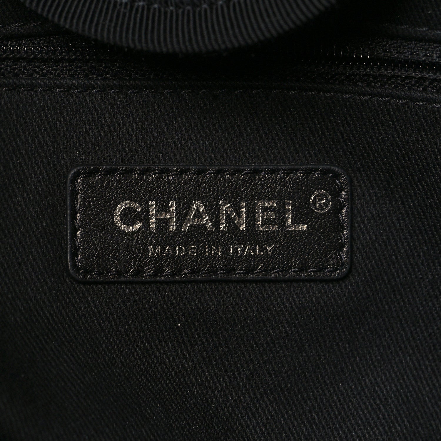Chanel Canvas Pearl Medium Deauville Tote Black 6 of 10