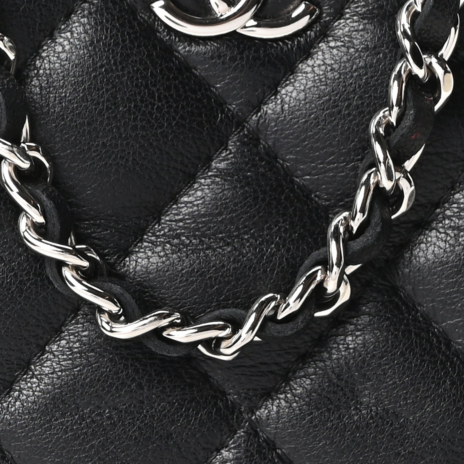 Chanel Lambskin Quilted Small Clutch With Chain Black 8 of 10