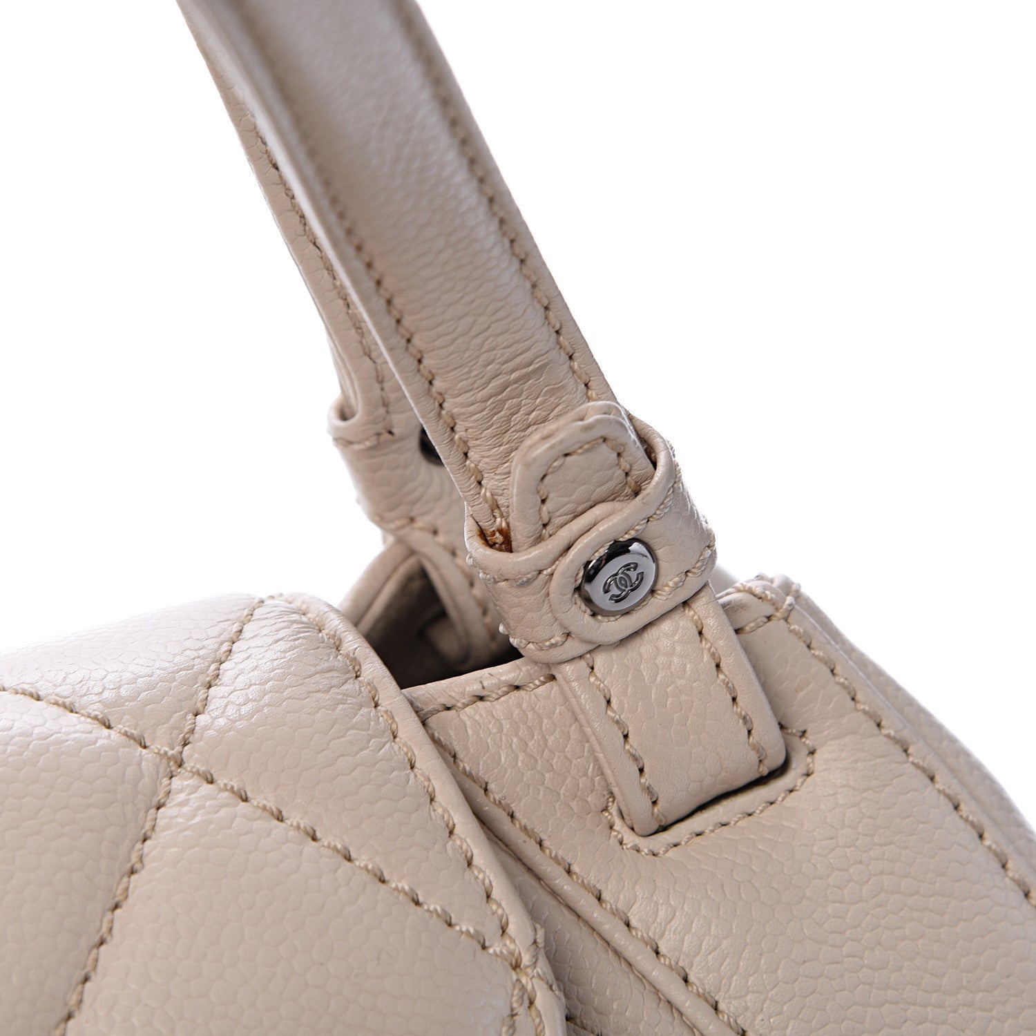 Chanel Caviar Quilted Mademoiselle Flap Bag Light Beige 13 of 21