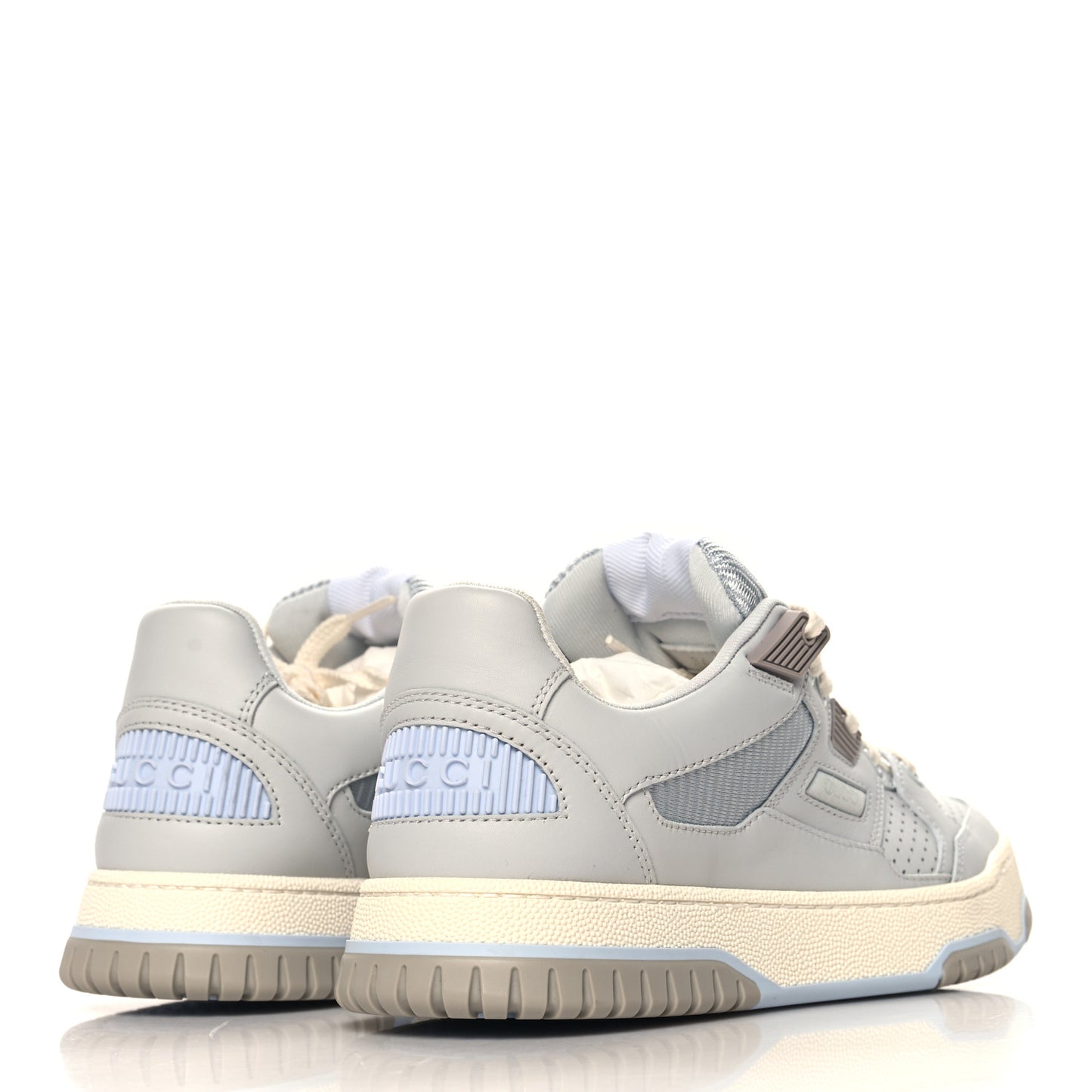 Calfskin Perforated Sneakers 36 Smoky Grey