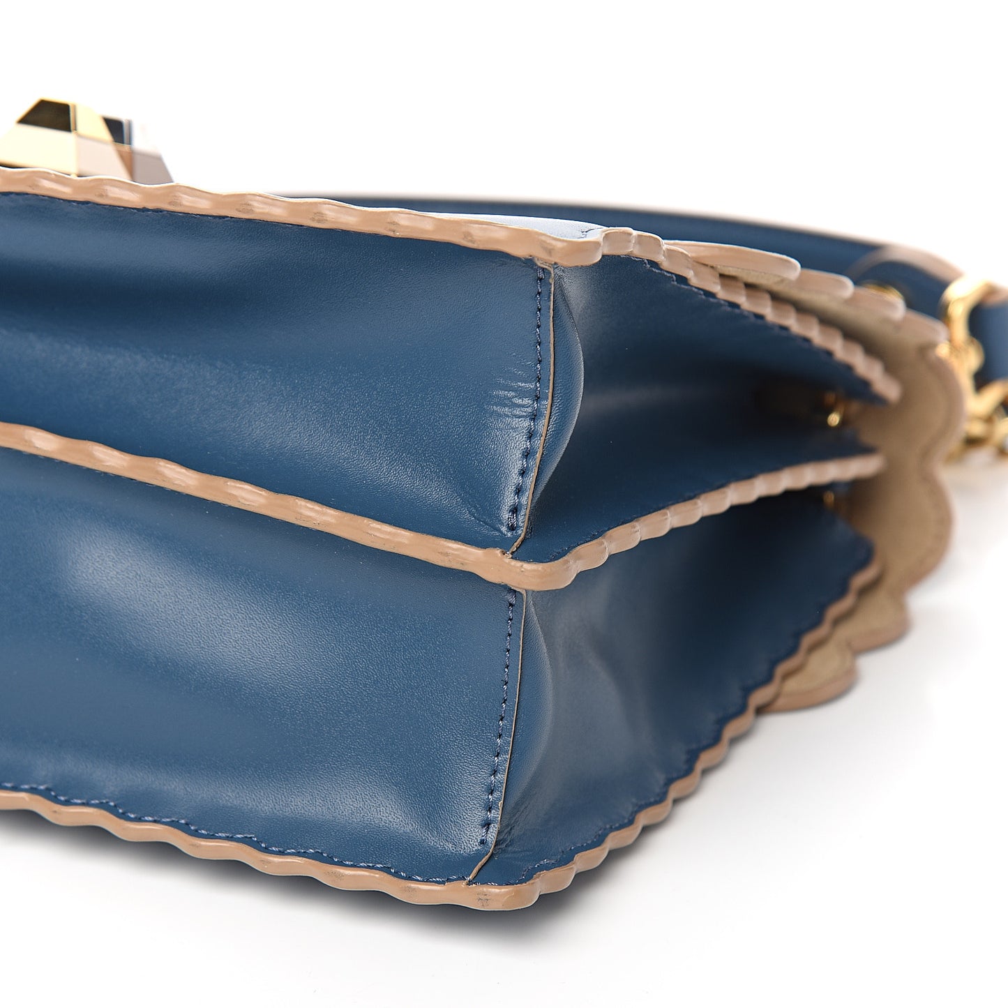 Vitello Liberty Scalloped Studded Kan I Shoulder Bag Balena