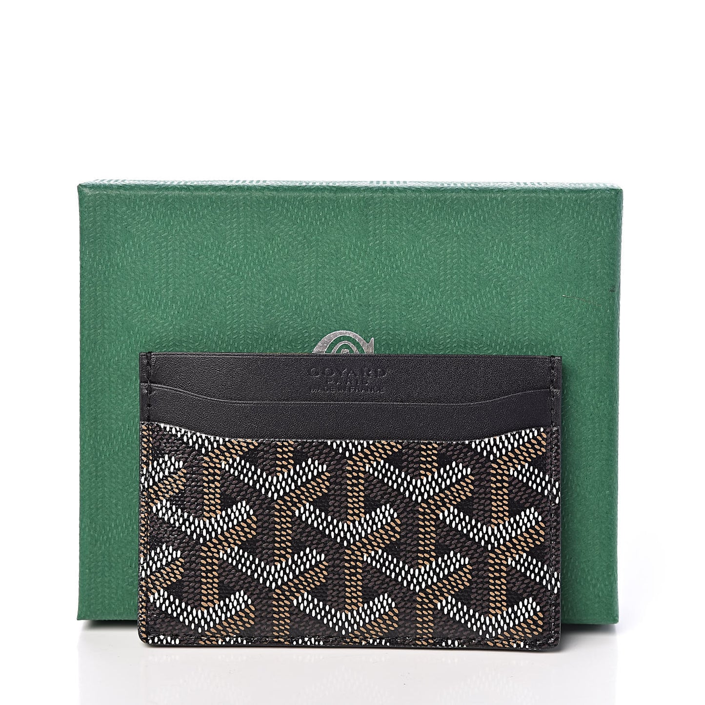 Goyardine Saint Sulpice Card Holder Black