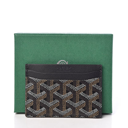 Goyard Goyardine Saint Sulpice Card Holder Black 7 of 7