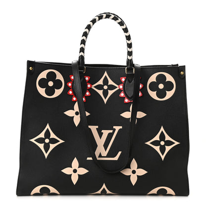 Louis Vuitton Empreinte Monogram Giant Crafty Onthego GM Black Creme 1 of 7