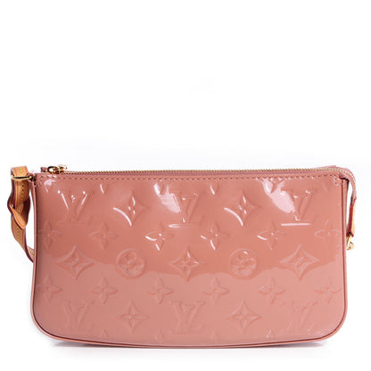 Louis Vuitton Vernis Pochette Accessories NM Rose Velours 1 of 7