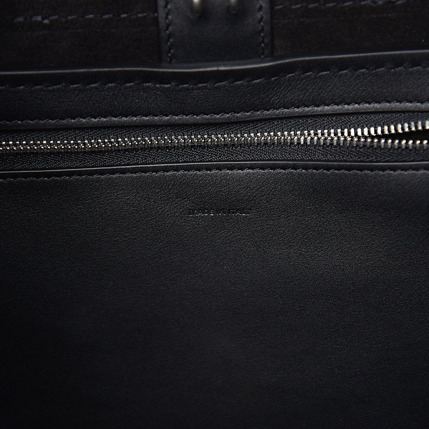Supple Grained Calfskin Small Big Bag Black