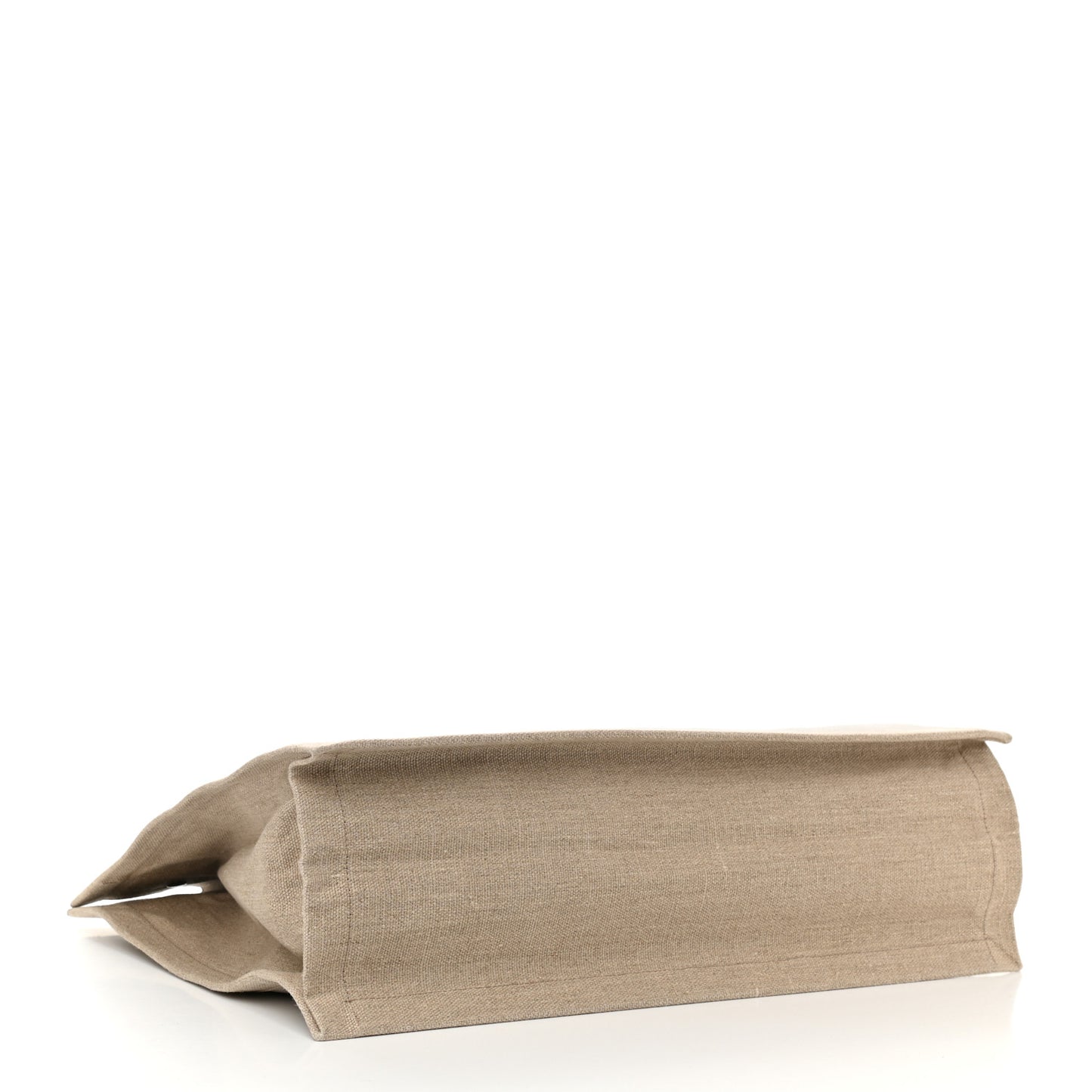 Linen Calfskin Rive Gauche Tote Optic White