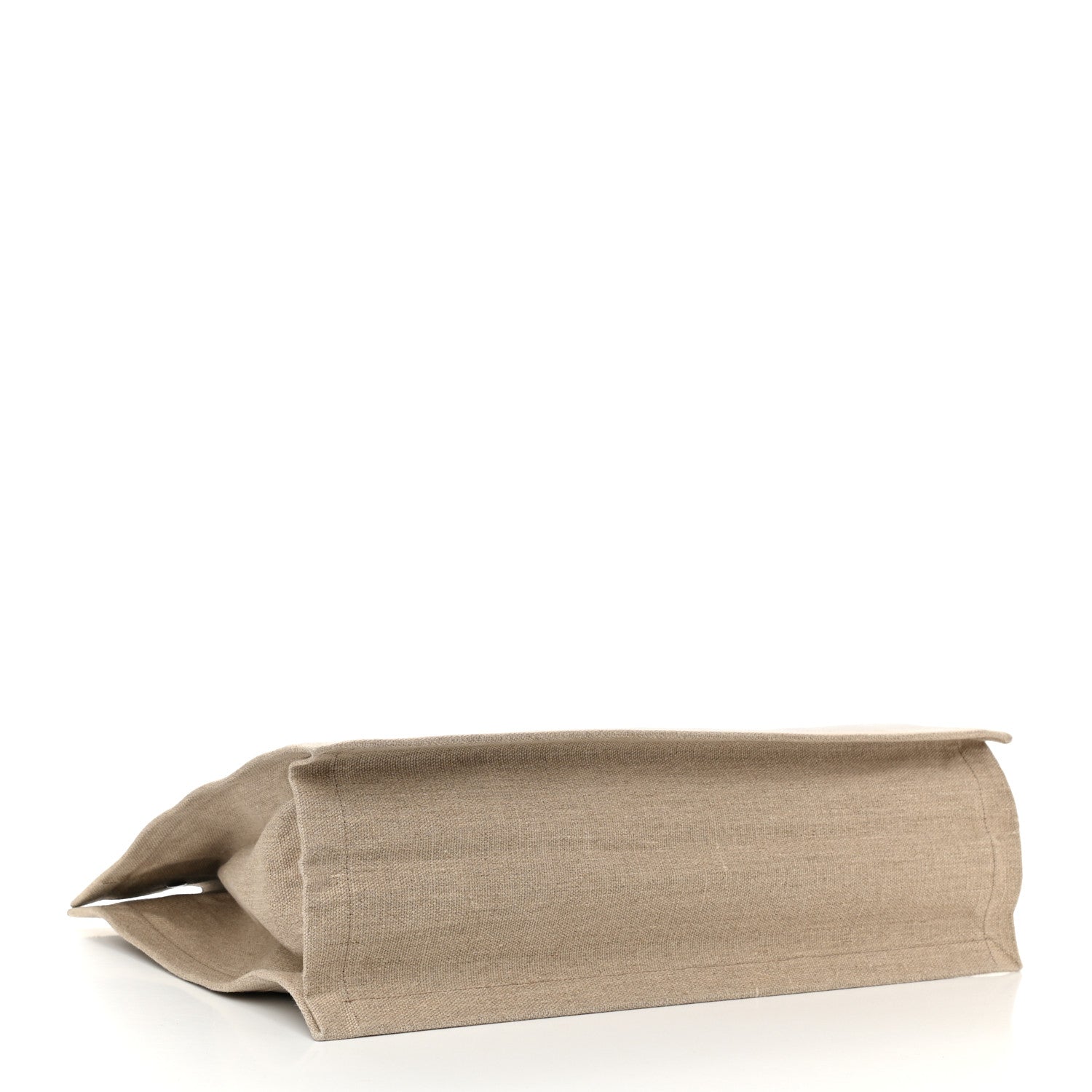 Saint Laurent Linen Calfskin Rive Gauche Tote Optic White 3 of 9