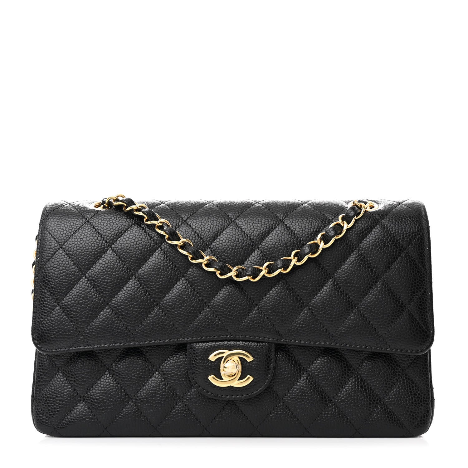 Chanel Caviar Quilted Medium Double Flap Black 1 of 10