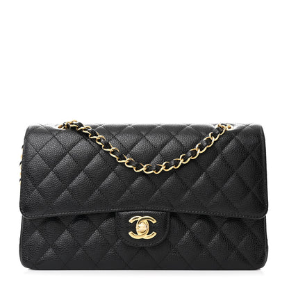 Chanel Caviar Quilted Medium Double Flap Black 1 of 10