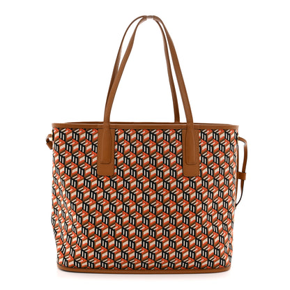 MCM Visetos Medium Liz Reversible Shopper Tote Cognac 4 of 16