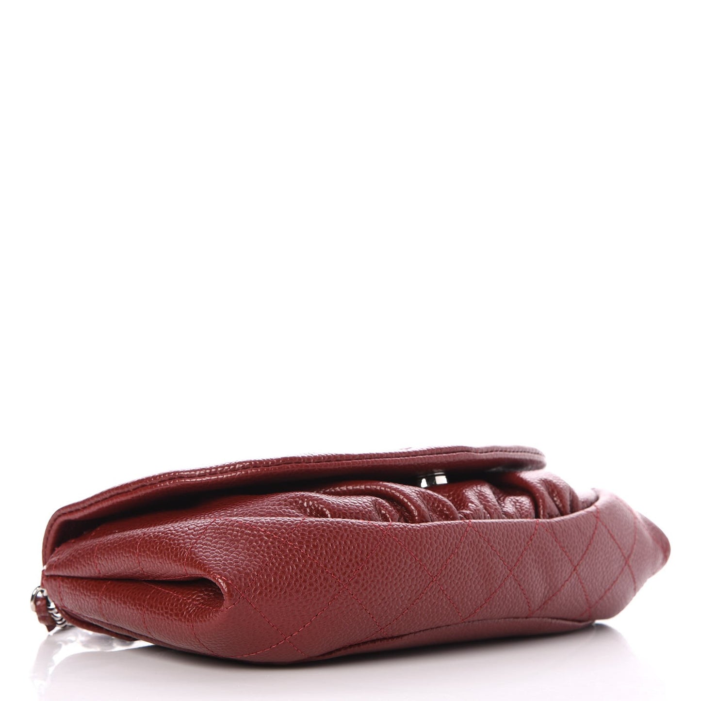 Caviar Half Moon Wallet On Chain WOC Dark Red