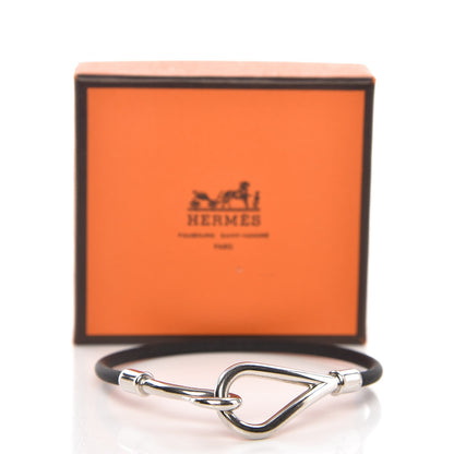 Hermes Nylon Jumbo Hook Bracelet Black 4 of 4