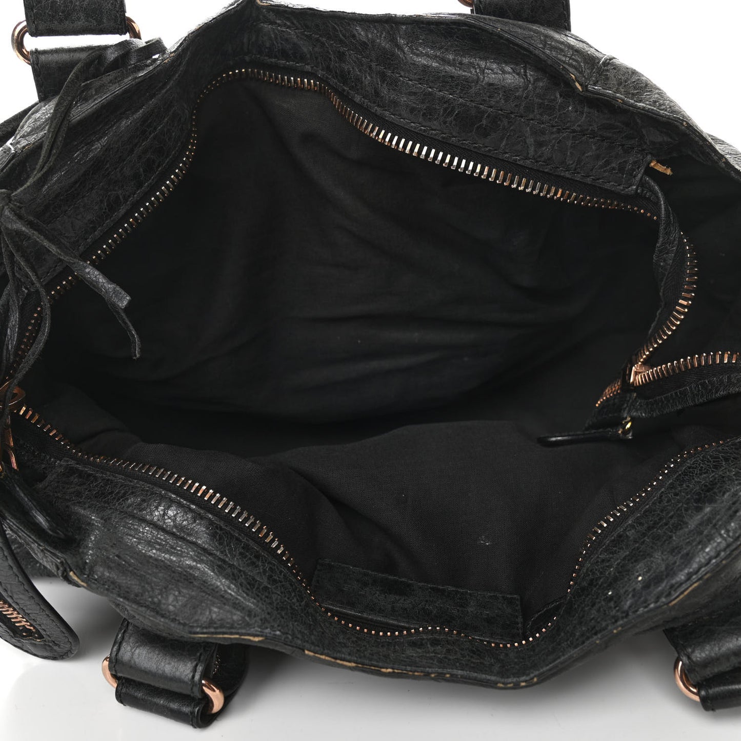 Agneau Giant 21 Rose Gold Hardware Part Time Black