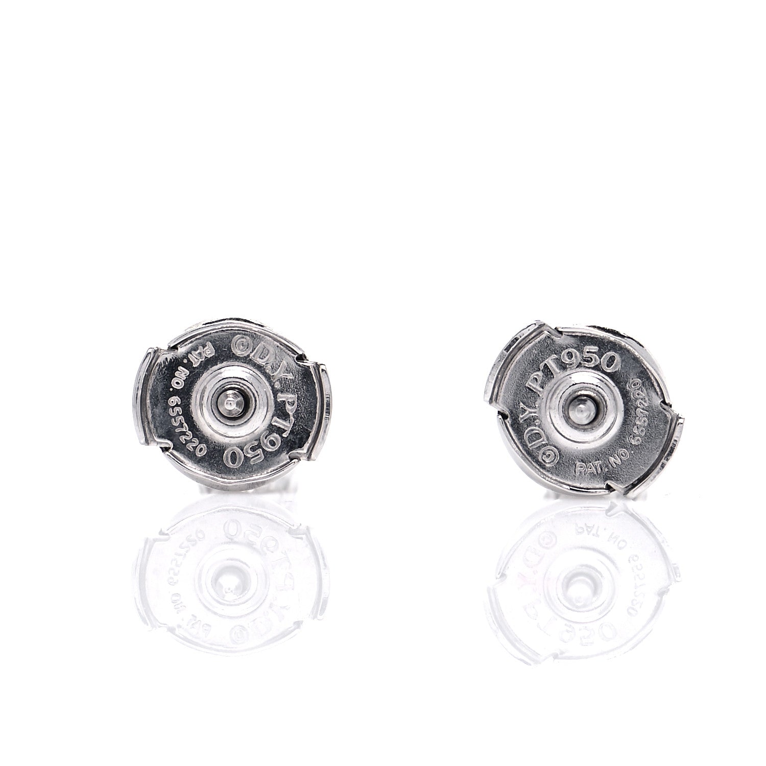 David Yurman Platinum Diamond .60ctw Stud Earrings 3 of 6