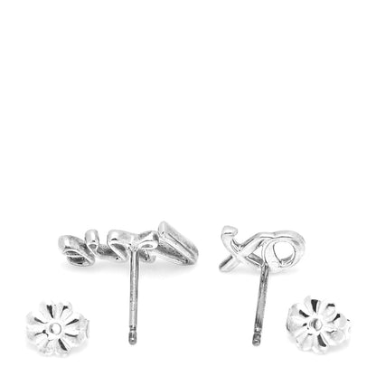 Tiffany Sterling Silver Paloma's Graffiti Love & Kisses Earrings 4 of 5