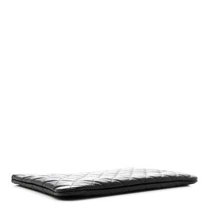 Chanel Caviar Quilted Medium Cosmetic Case Black 4 of 11