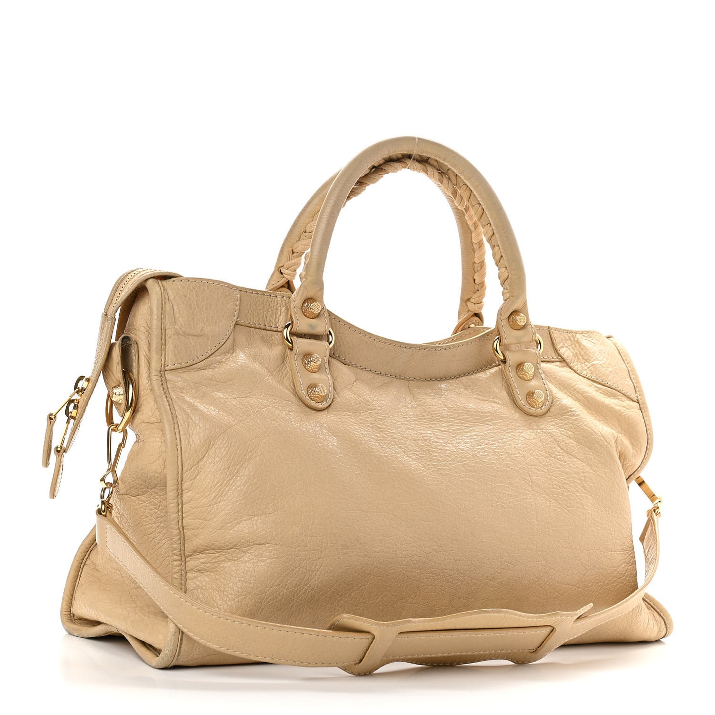 Agneau Giant 12 Gold Hardware City Beige Oryx