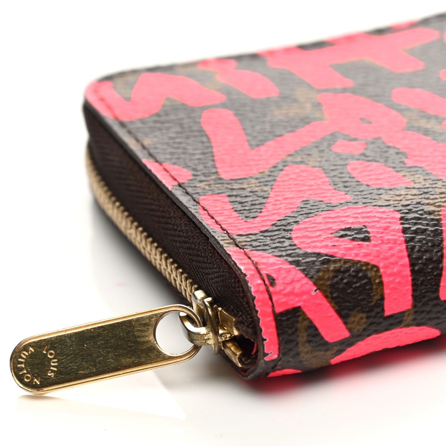 Louis Vuitton Monogram Graffiti Zippy Coin Purse Fuchsia 10 of 11