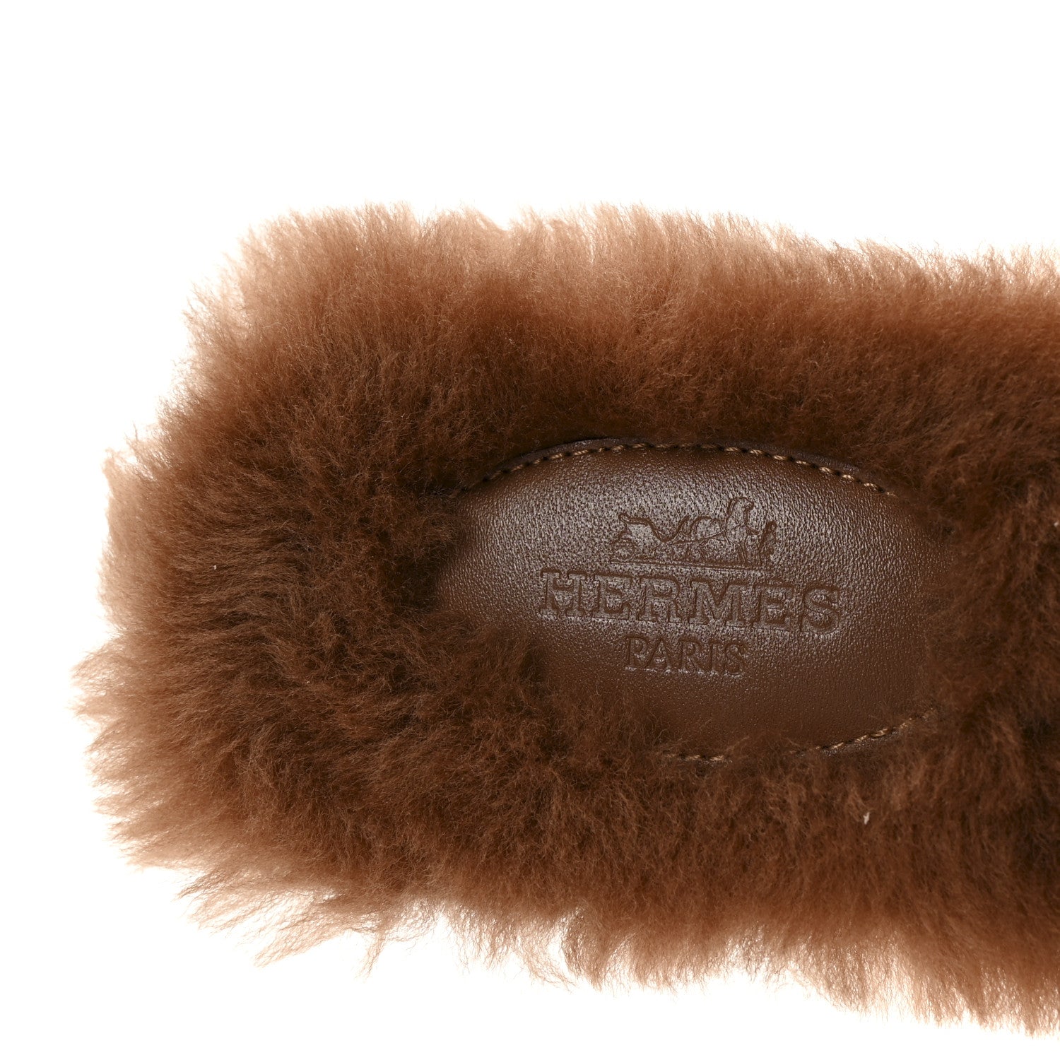 Hermes Woolskin Oran Sandals 37.5 Naturel 8 of 9