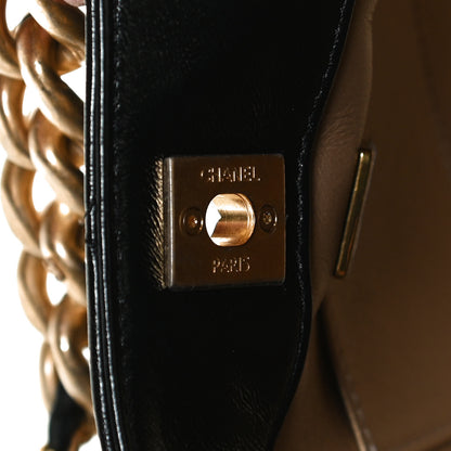 Chanel Lambskin Quilted Hobo Black 10 of 12