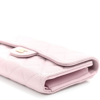 Chanel Caviar Quilted Medium Flap Wallet Pink 11 of 11